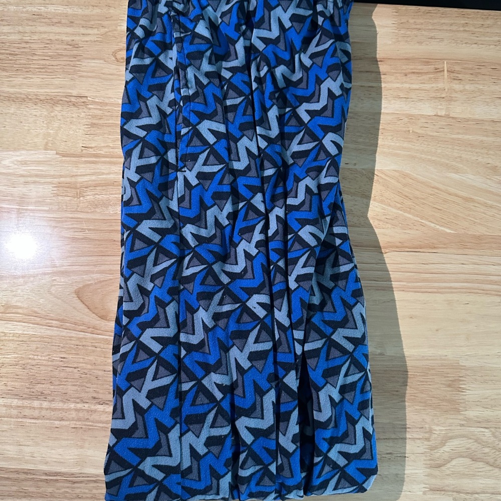 Michael Kors Blue and Gray Patterned Men's Maxi Pants